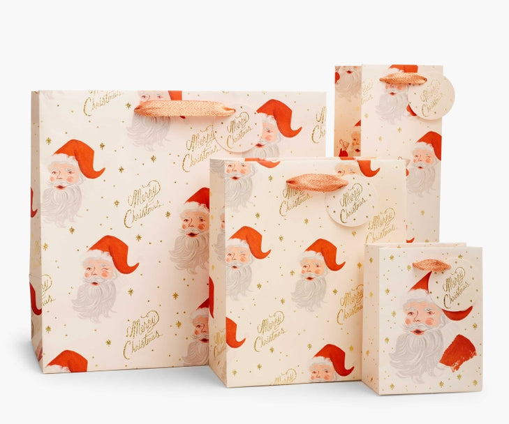 Rifle Paper Co Medium Gift Bag - Santa