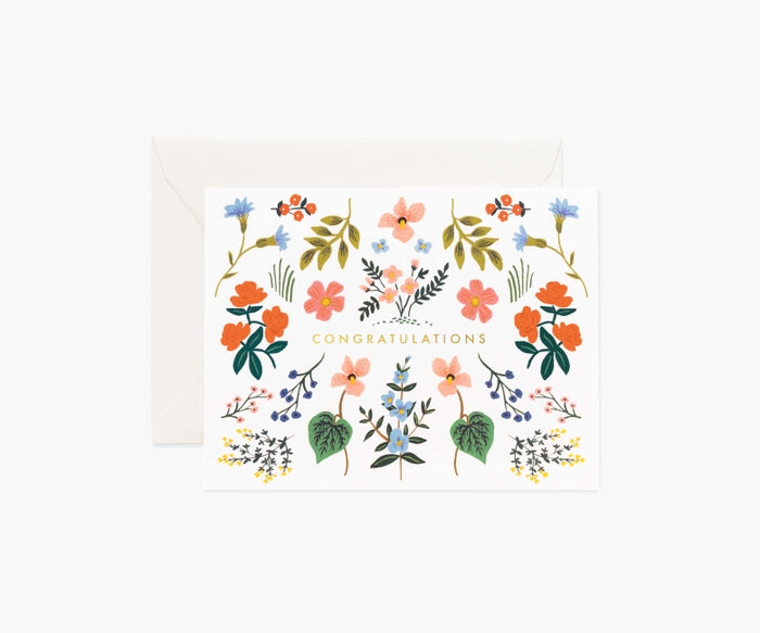 Rifle Paper Co Card - Wildwood Congrats