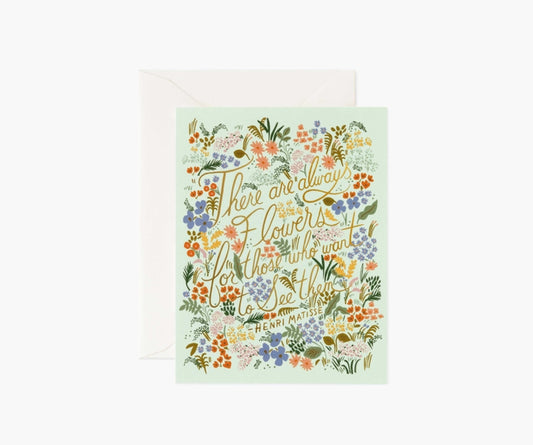Rifle Paper Co Card - Matisse Quote