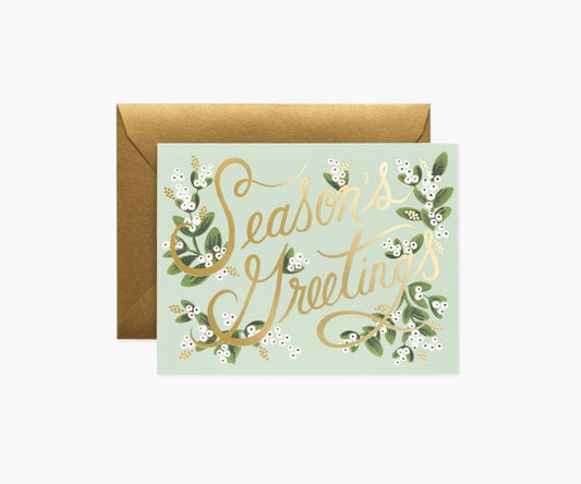 Rifle Paper Co Card - Mistletoe Season's Greetings