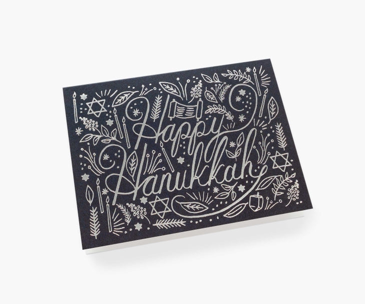 Rifle Paper Co Card - Silver Hanukkah