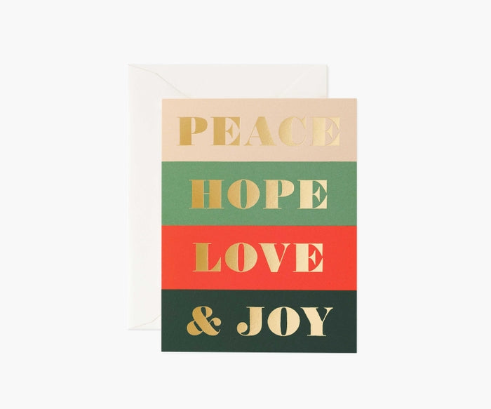 Rifle Paper Co Card - Peace & Joy