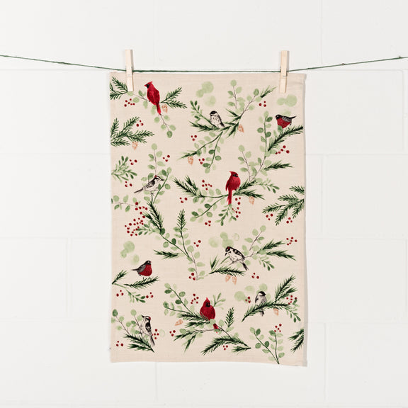 Forest Birds Tea Towel