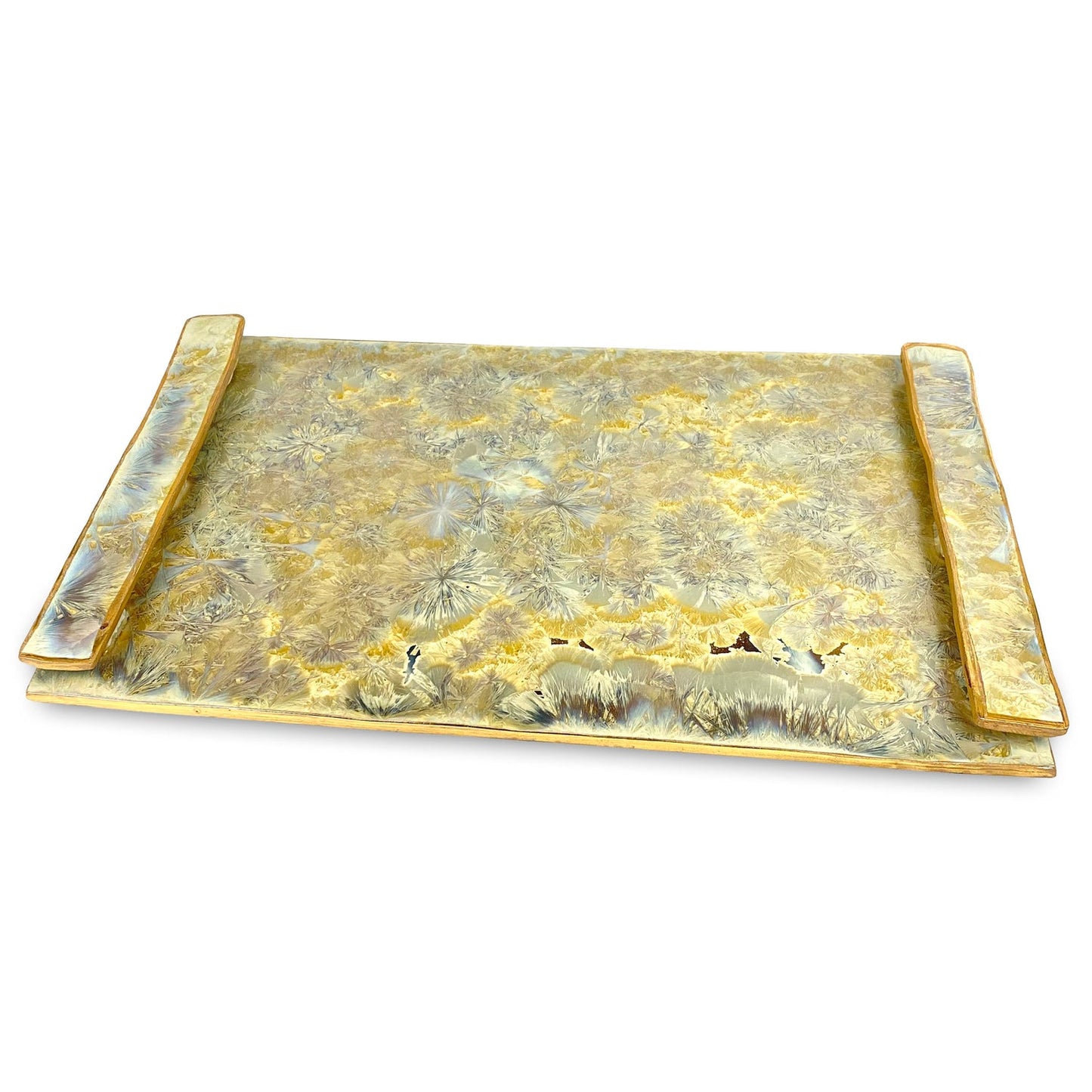 Borealis Large Handled Tray - Gold