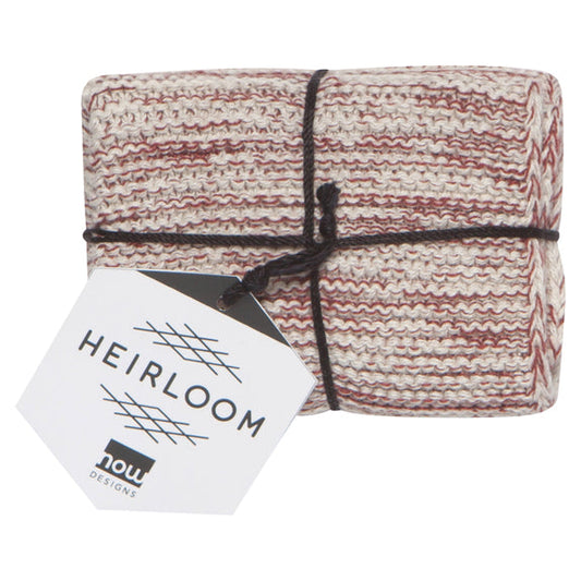 Heirloom Knit Dishcloths - Wine