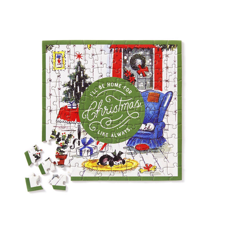 Home For Christmas Mini Shaped Puzzle