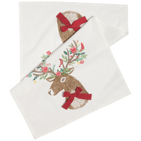 Dasher Deer Tea Towel