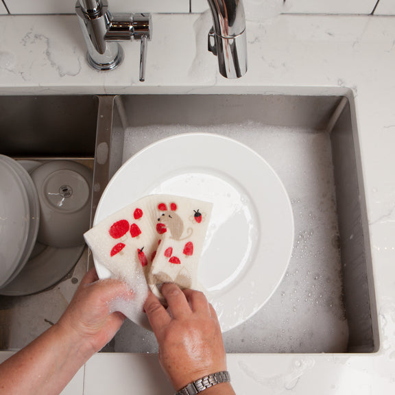 Swedish Dishcloth - Toadstool Time