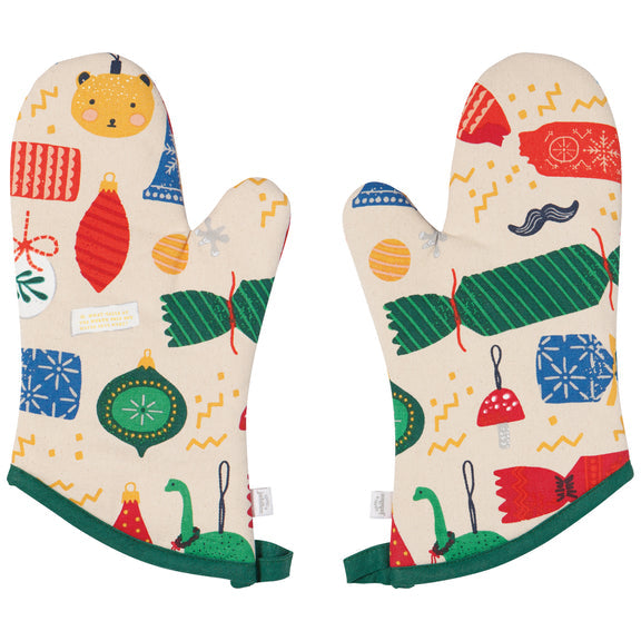 Oven Mitt Set - Christmas Charms