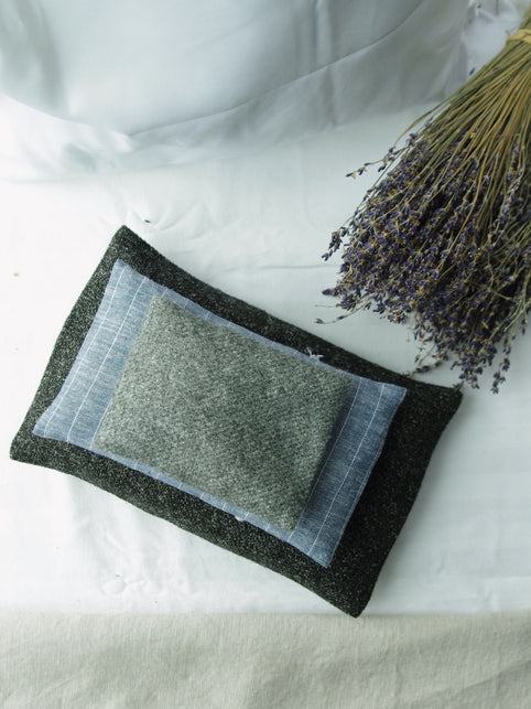 French Dry Goods Small Lavender Sachet Pouch - Grey Wool