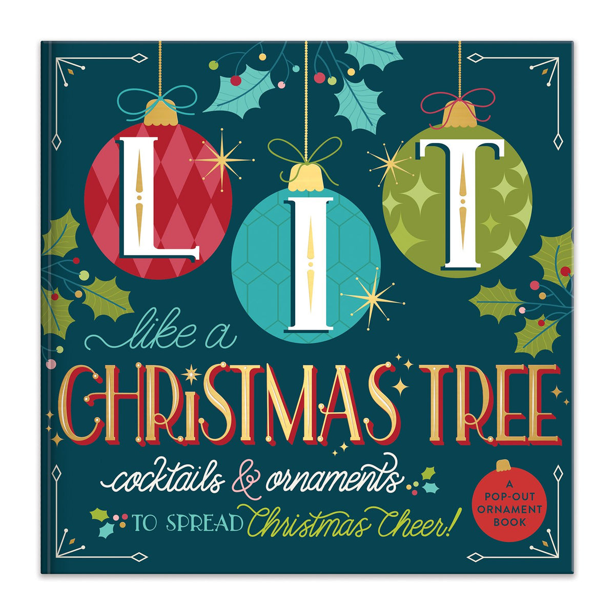 Lit Like a Christmas Tree Ornament Coaster Book