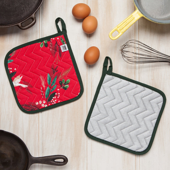 Pot Holder Oven Mitt Set - Winterbough