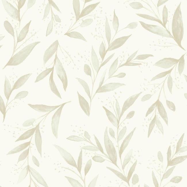 Magnolia Home Olive Branch Wallpaper - Beige