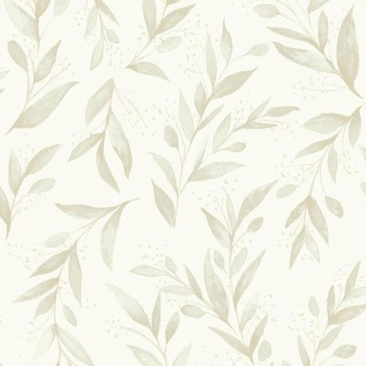 Magnolia Home Olive Branch Wallpaper - Beige