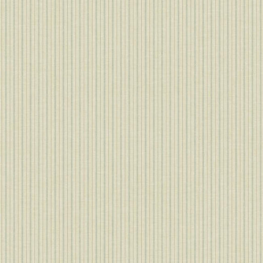 Magnolia Home French Ticking Wallpaper - Khaki and Light Blue