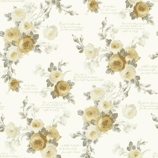 Magnolia Home Heirloom Rose Wallpaper - Bright Days