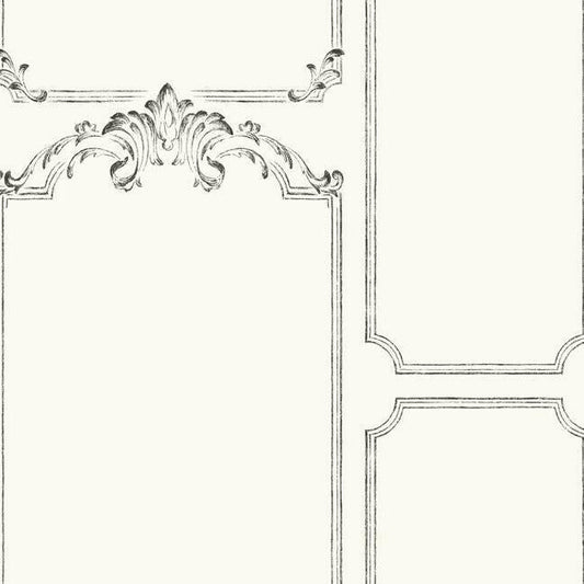 Magnolia Home French Panel Wallpaper - White