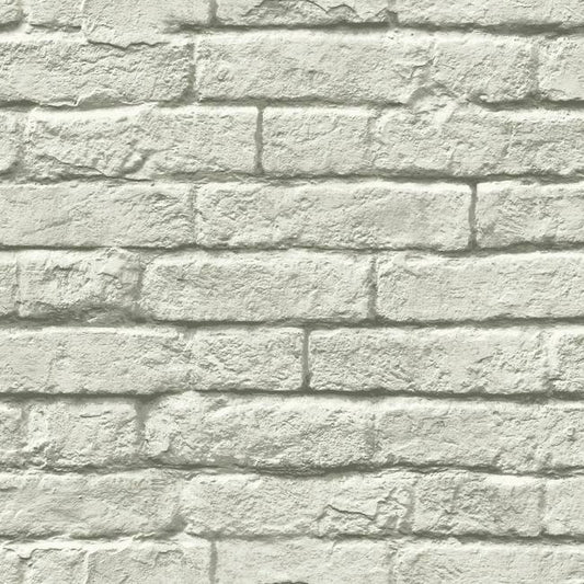 Magnolia Home Brick-and-Mortar Wallpaper - Grayscale