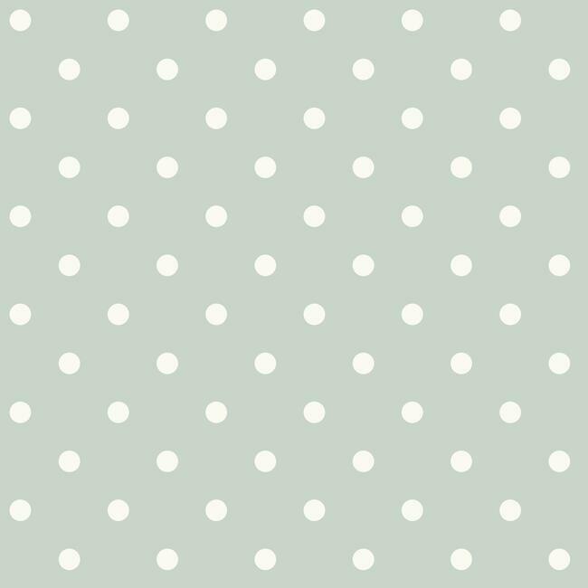 Magnolia Home Dots on Dots Wallpaper - White and Wedding Band