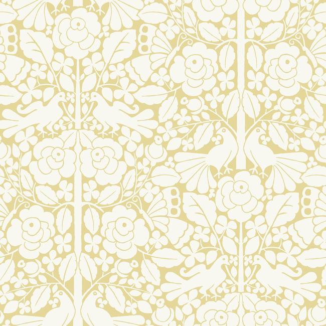 Magnolia Home Fairy Tales Wallpaper - Goldfinch Yellow