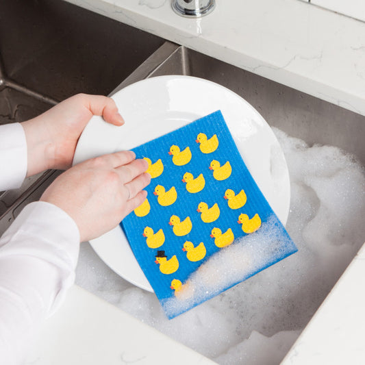 Swedish Dishcloth - Rubber Duckies