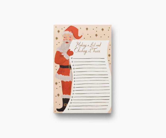 Rifle Paper Co Notepad - Santa's List