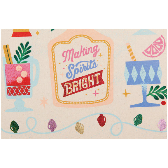 Spirits Bright Decorative Tea Towel