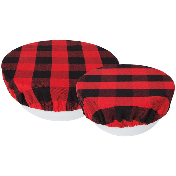 Bowl Cover Set of 2 - Red Buffalo