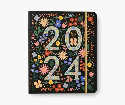 Rifle Paper Co 2024 17-Month Covered Planner - Flores