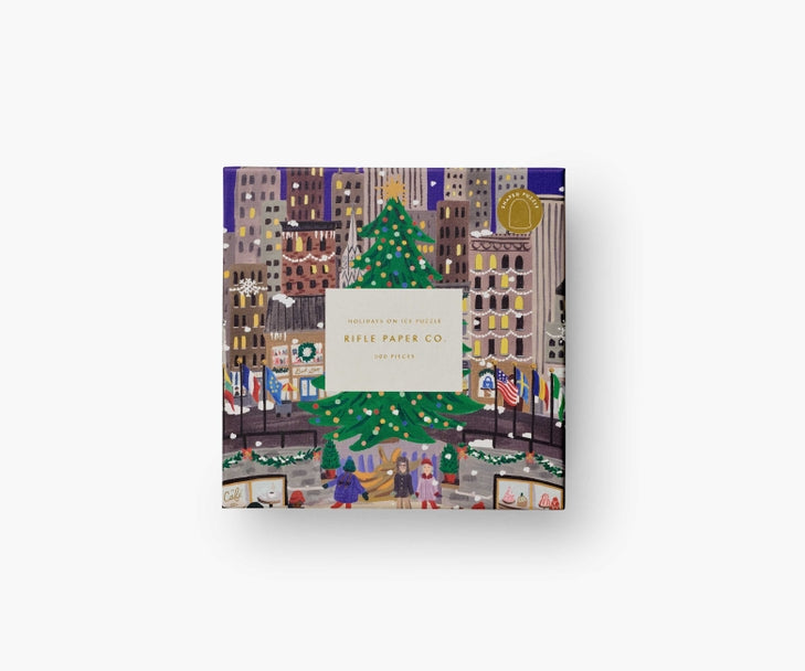 Rifle Paper Co Puzzle - Holiday On Ice