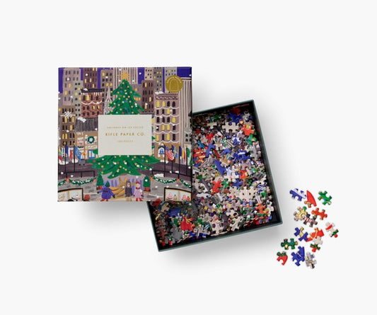 Rifle Paper Co Puzzle - Holiday On Ice