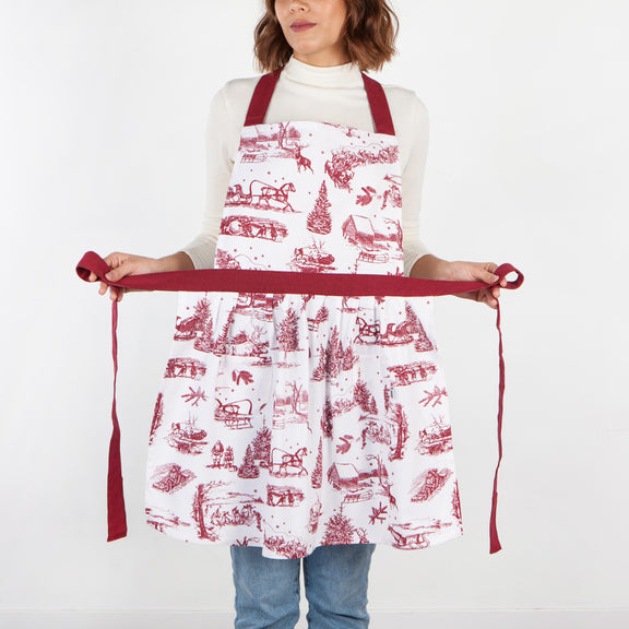 Classic Apron - Winter Toile