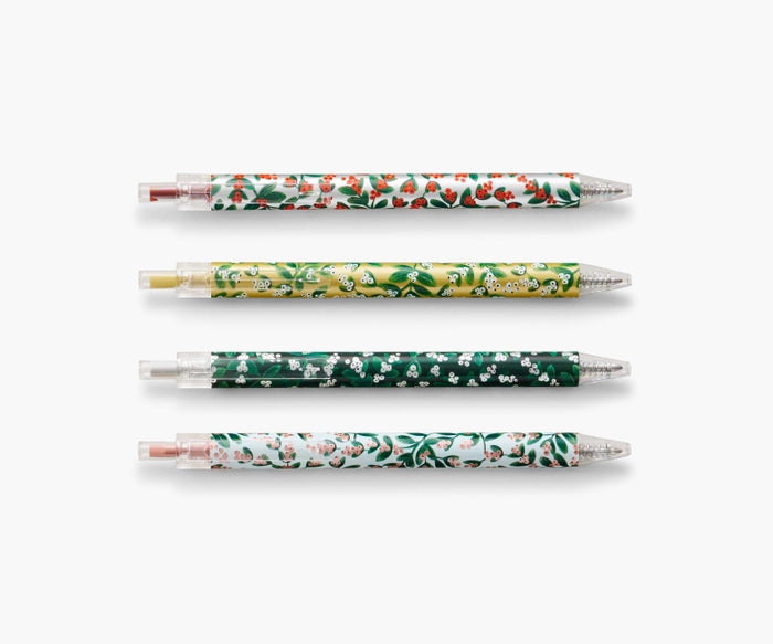 Rifle Paper Co Gel Pen Set - Metallic Mistletoe