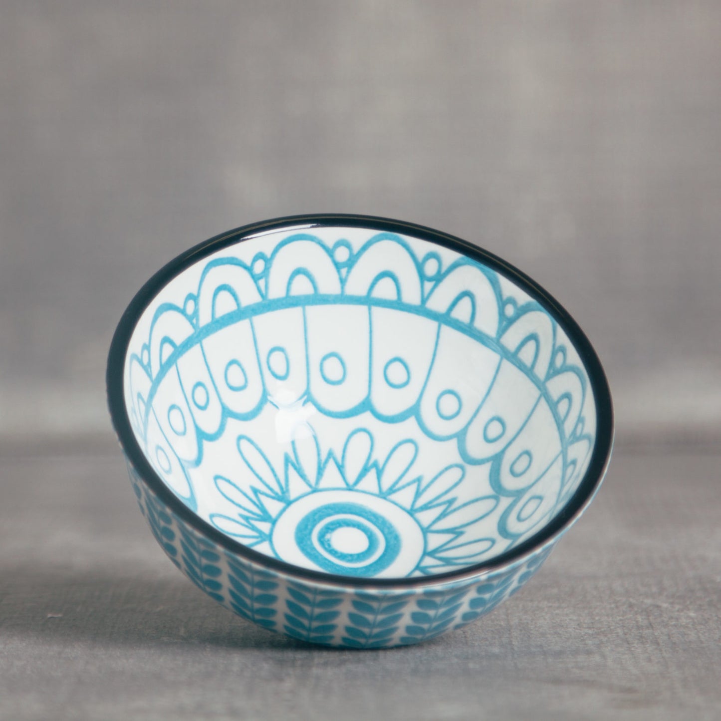 Stamped Stoneware Lotta Bowl - Brights