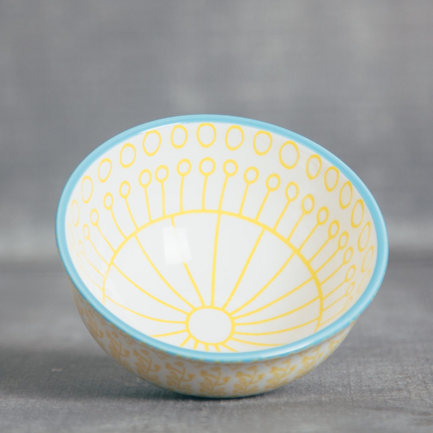 Stamped Stoneware Lotta Bowl - Brights