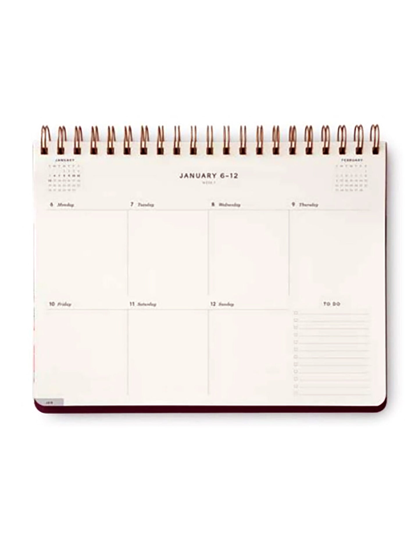 Rifle Paper Co 2025 12-Month Top Spiral Planner - Blossom