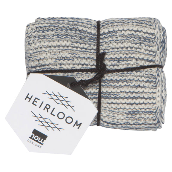 Heirloom Knit Dishcloths - Midnight