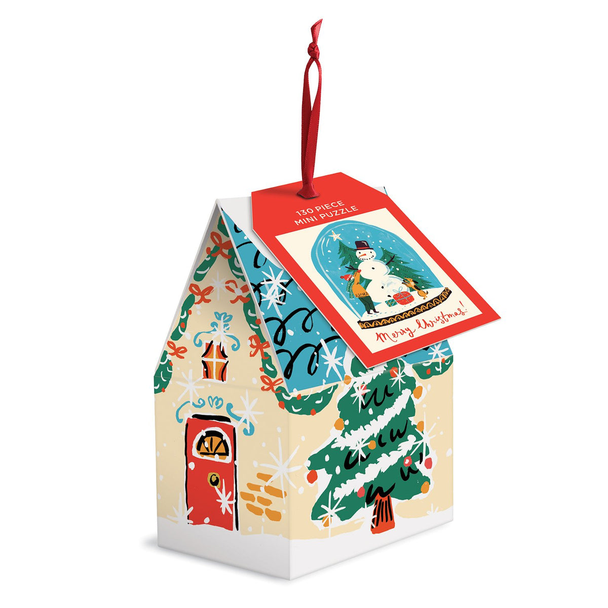 Snow Globe Puzzle Ornament