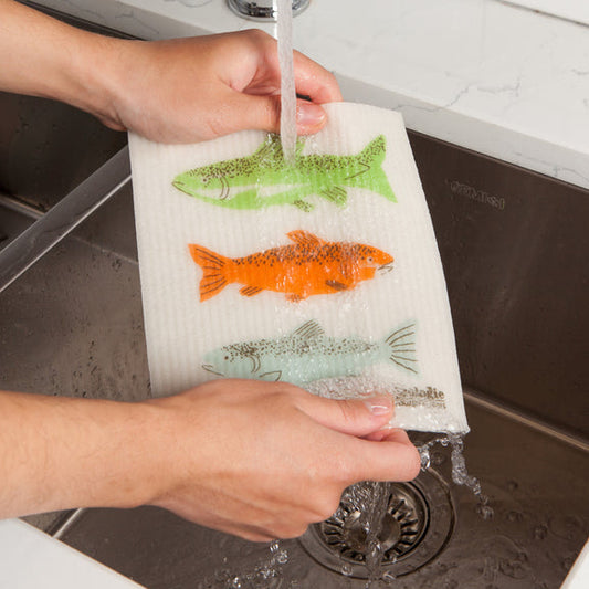 Swedish Dishcloth - Gone Fishin