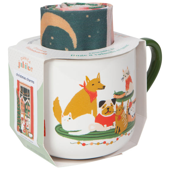 Waiting For Santa Mug and Dishtowel Set