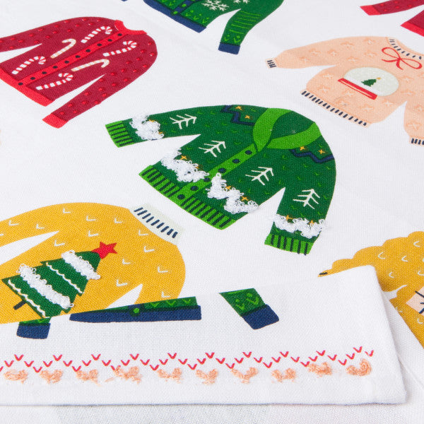 Ugly Christmas Sweater Decorative Tea Towel