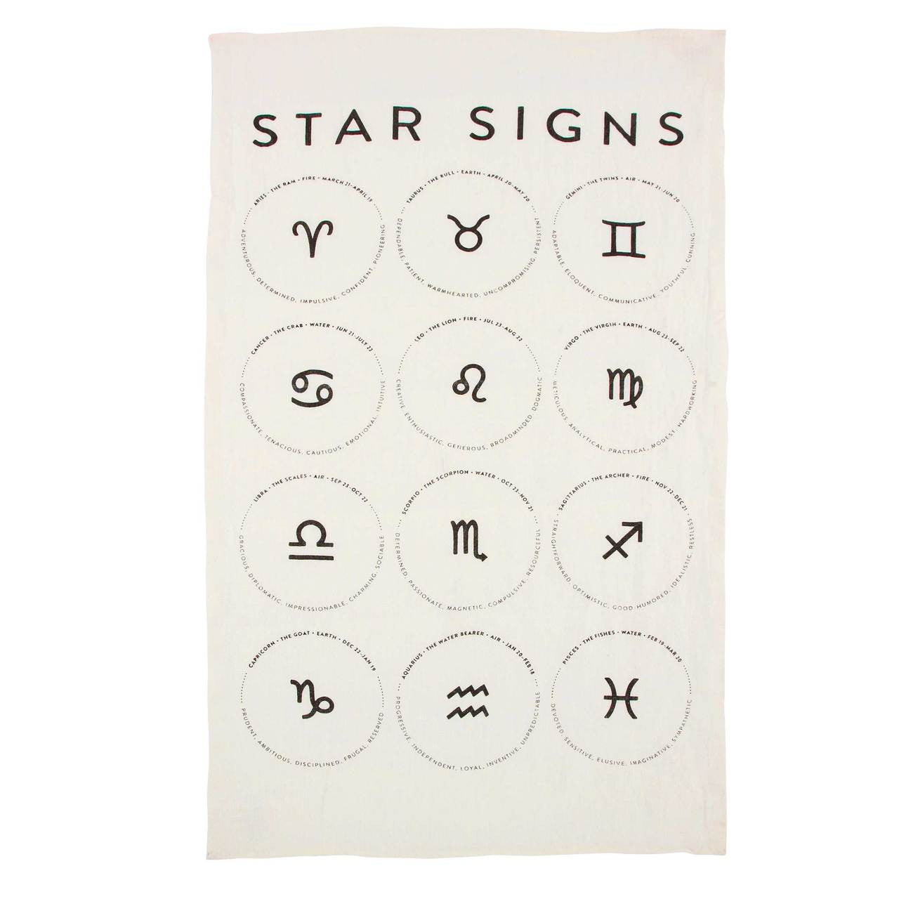 Tea Towel - Star Signs