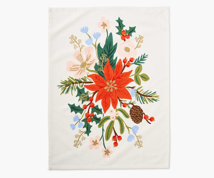 Rifle Paper Co Tea Towel - Holiday Bouquet