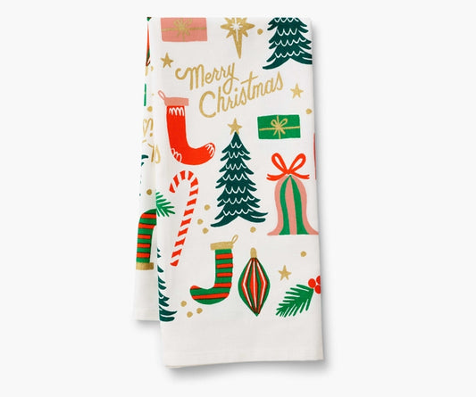 Rifle Paper Co Tea Towel - Deck the Halls