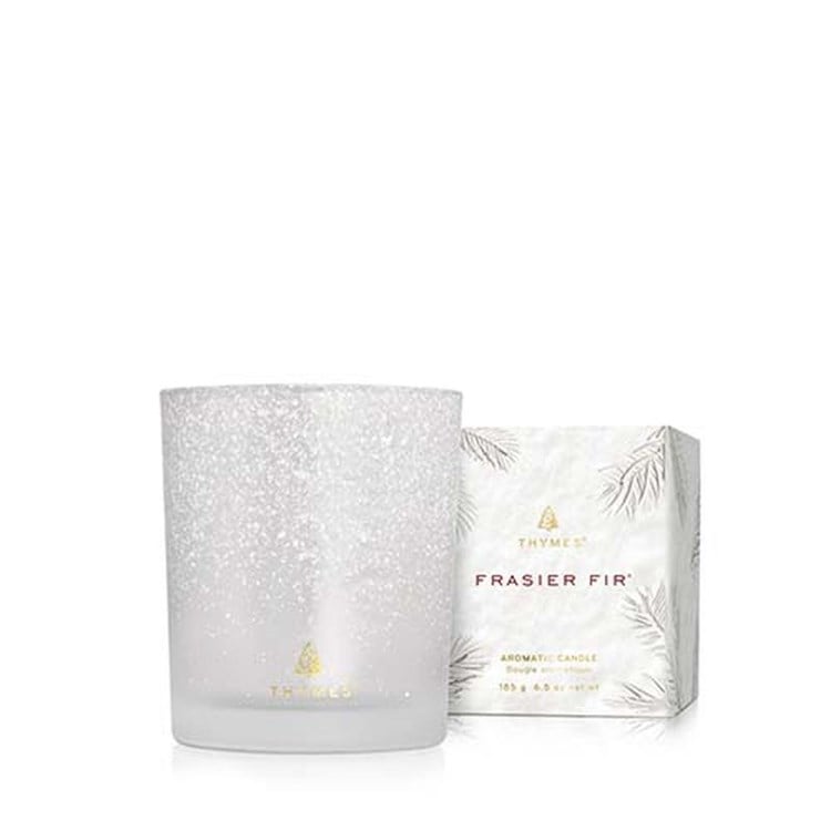 Frasier Fir Medium Flocked Candle