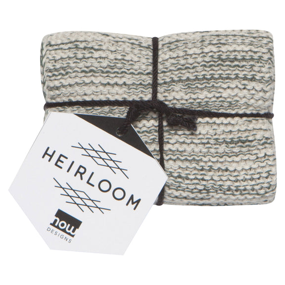 Heirloom Knit Dishcloths - Jade