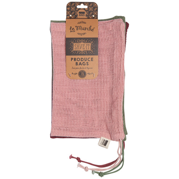 Le Marche Produce Bags - Blush