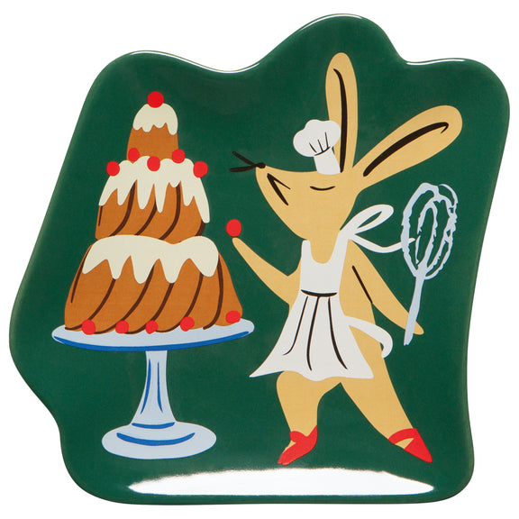 Advent Calendar Shaped Dish and Dishtowel Set