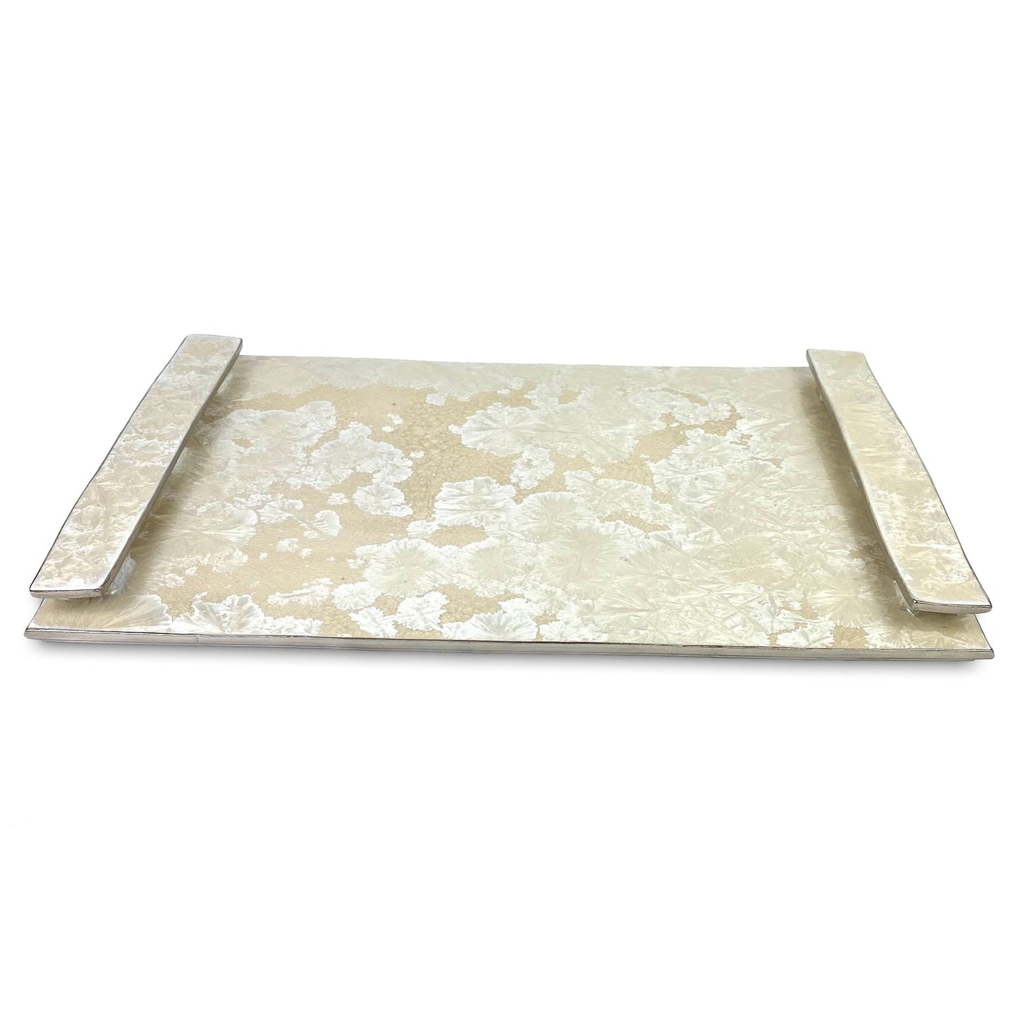 Borealis Large Handled Tray - White