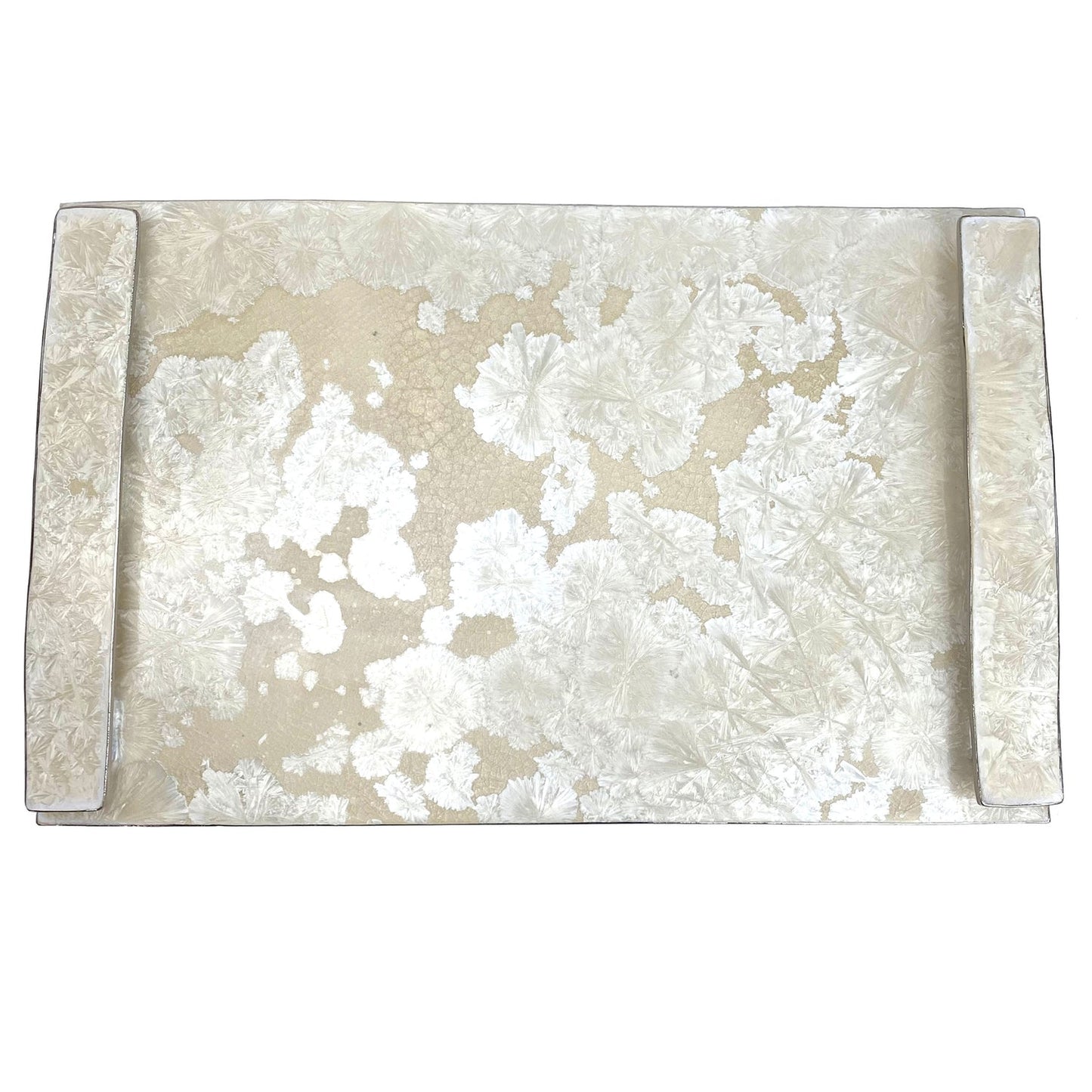 Borealis Large Handled Tray - White